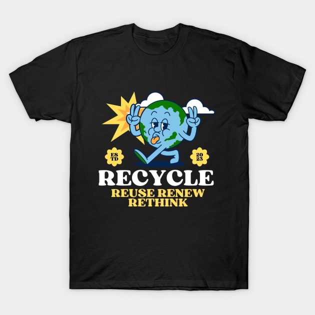 Rethinking Recycle Reuse Renew T-Shirt by yayashop